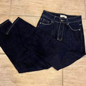 Navy High rise straight Jeans